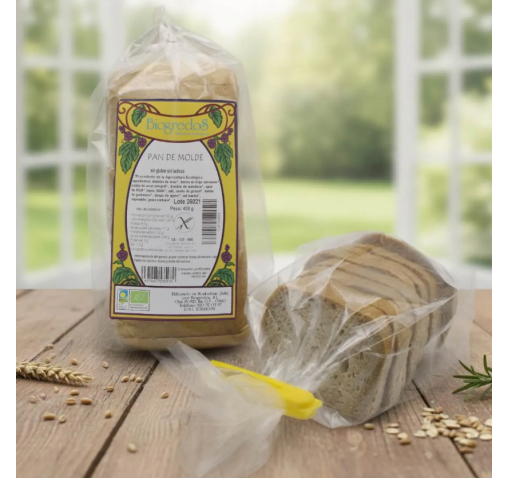 Pan de Molde Sin Gluten Biogredos