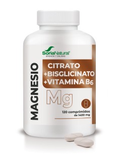 Magnesio Citrato + Bisglicinato + Vit B6 - Soria Natural
