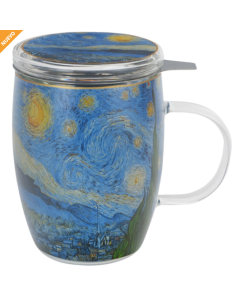 Taza Mug Van Gogh cristal con filtro