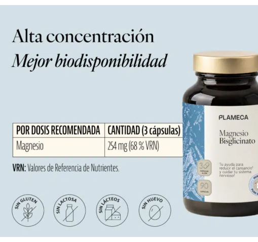 Bisglicinato de Magnesio - Plameca