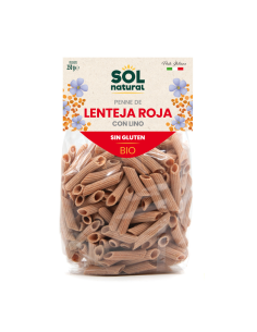 Macarrones lenteja roja s/gluten - Solnatural