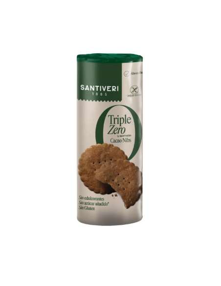 Galletas Triple Zero con nibs de cacao - Santiveri