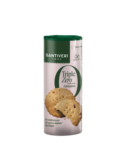 Galletas Triple Zero con arándanos - Santiveri