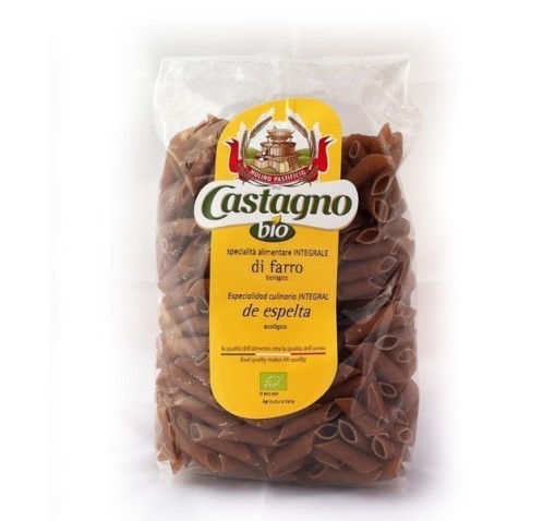 MACARRONES INTEGRALES DE ESPELTA BIO 500gr CASTAGNO