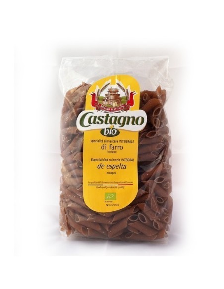 MACARRONES INTEGRALES DE ESPELTA BIO 500gr CASTAGNO