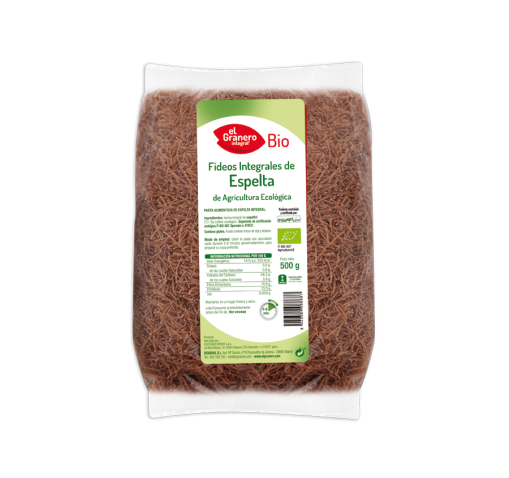 FIDEOS INTEGRALES DE ESPELTA GRANERO INTEGRAL