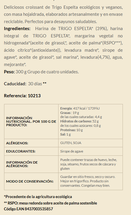 croissant espelta biogredos